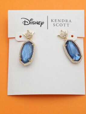 Kendra Scott Dana Princess Blue Mother-of-Pearl Earrings Gold